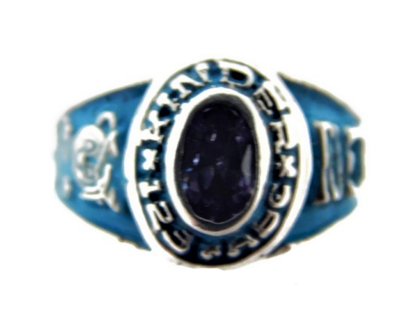 .925 STERLING SILVER KINDER GRADUATION RING.