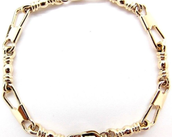 ACTS FISHERS OF MEN BRACELET MEDIUM LINK 14K SOLID YELLOW GOLD