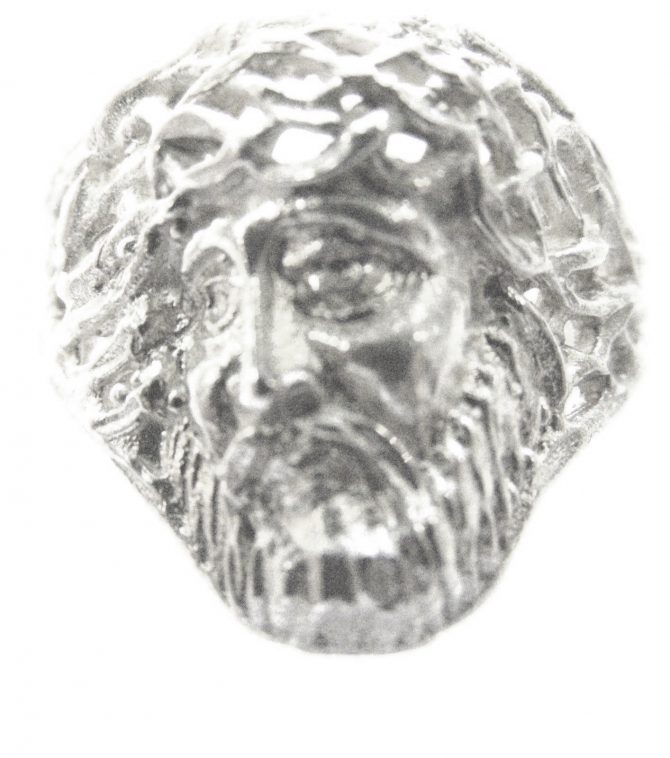 .925 STERLING SILVER JESUS CHRIST UNISEX RING