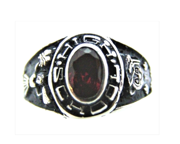 .925 STERLING SILVER WOMEN'S HIGH SCHOOL GRADUATION RING.
