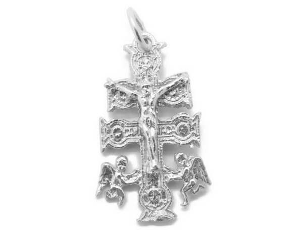 .925 STERLING SILVER CRUZ DE CARAVACA CHARM PENDANT