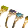 14K YELLOW GOLD SINGLE STONE RING - Image 6