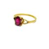 14K YELLOW GOLD SINGLE STONE RING - Image 5