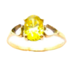 14K YELLOW GOLD SINGLE STONE RING - Image 4