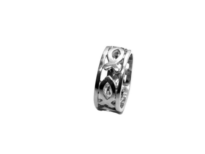 FISHER OF MAN RING .925 STERLING SILVER - Image 5