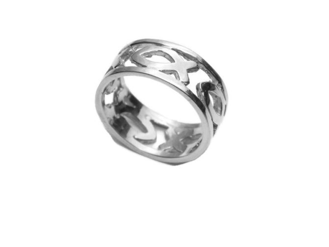 FISHER OF MAN RING .925 STERLING SILVER - Image 2