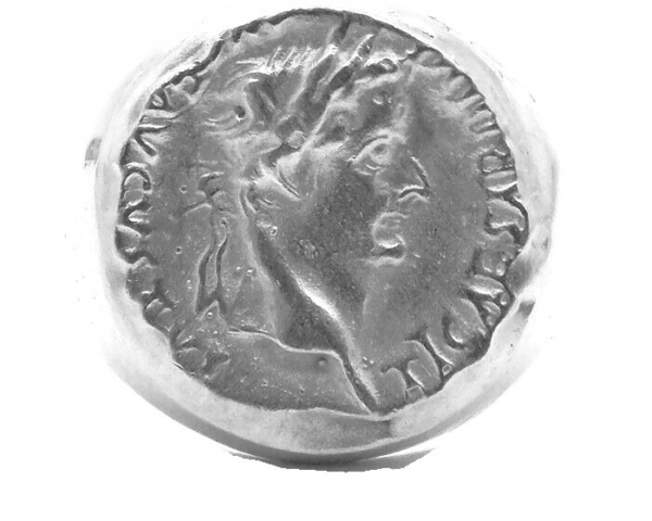 JULIUS CAESAR RING .925 STERLING SILVER