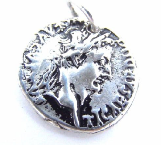 JULIUS CAESAR CHARM .925 STERLING SILVER