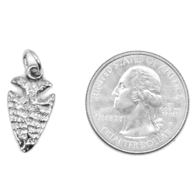 ARROW HEAD CHARM PENDANT .925 STERLING SILVER - Image 6