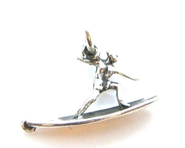 WATER WHEEL PENDANT CHARM .925 STERLING SILVER