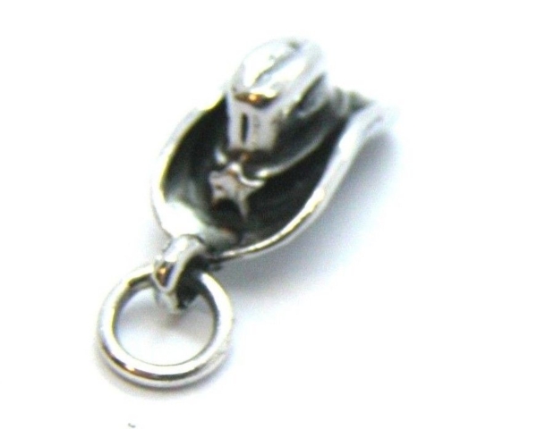.925 STERLING SILVER WESTERN SHERIFF HAT CHARM PENDANT