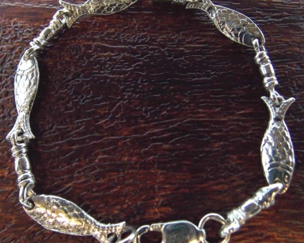 ACTS FISHERS OF MEN SILVER BRACELET NEW STYLE REGULAR LINK