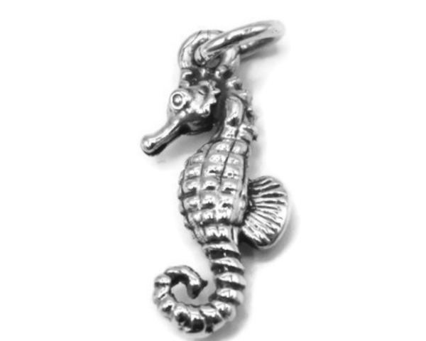 SEAHORSE PENDENT CHARM .925 STERLING SILVER