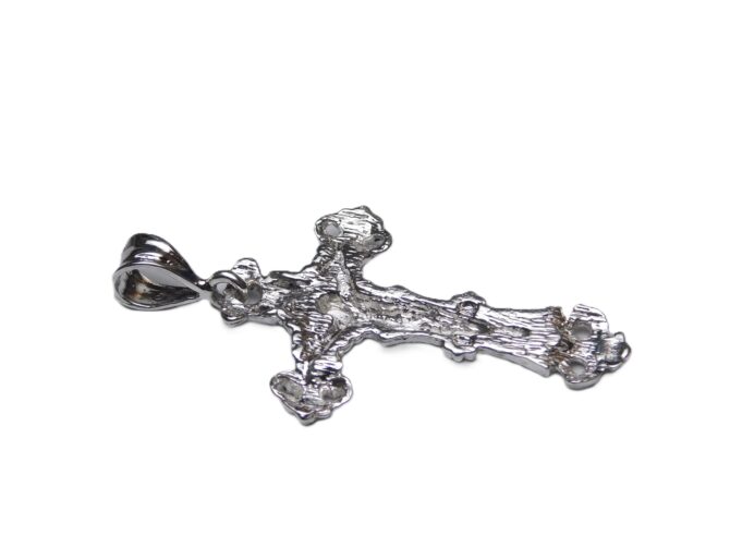 JESUS CHRIST CROSS PENDANT .925 STERLING SILVER - Image 4