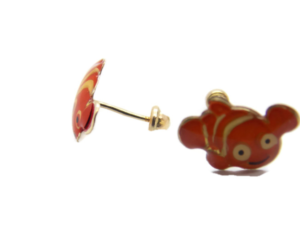 14K YELLOW GOLD FINDING NEMO EARRINGS