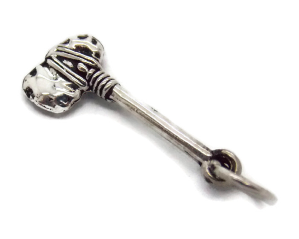 Indian Axe Pendant Charm .925 Sterling Silver!!