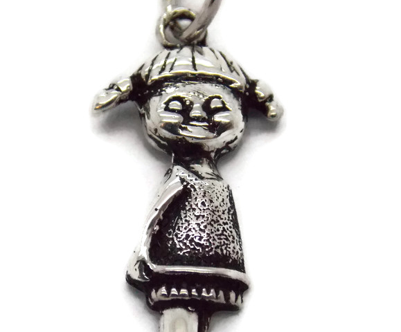 Girl Pendant .925 Sterling Silver!!