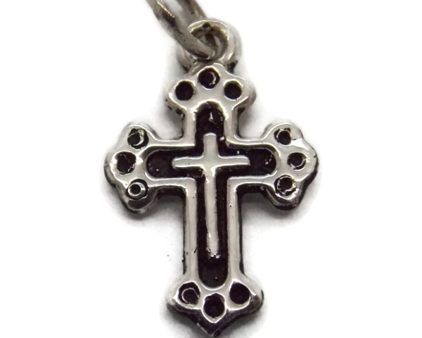 Cross Pendant Charm .925 Sterling Silver!!