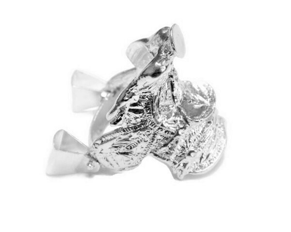 X-LARGE SADDLE RING MEN .925 STERLING SILVER