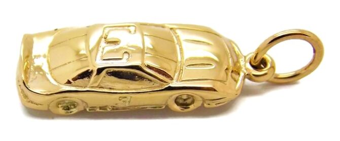 14k Gold Racing Car Charm #3, #6, #24 or #88 - Image 2