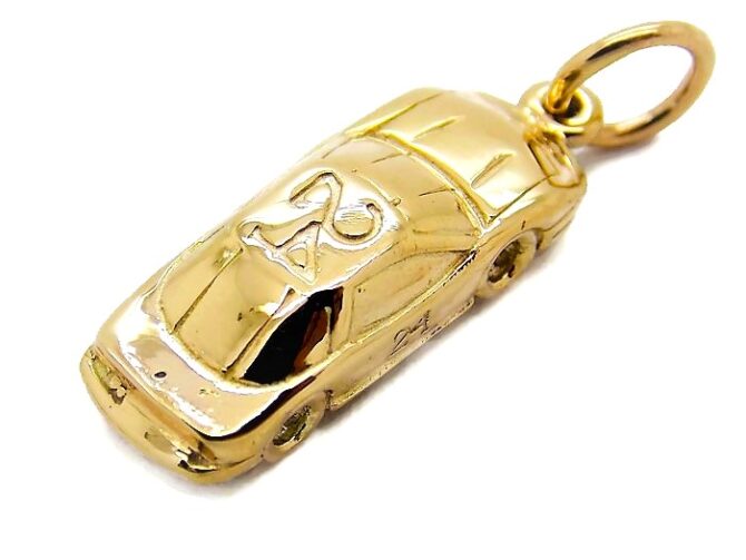 14k Gold Racing Car Charm #3, #6, #24 or #88 - Image 5