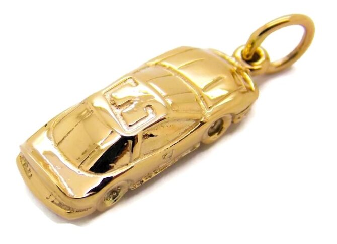 14k Gold Racing Car Charm #3, #6, #24 or #88 - Image 3