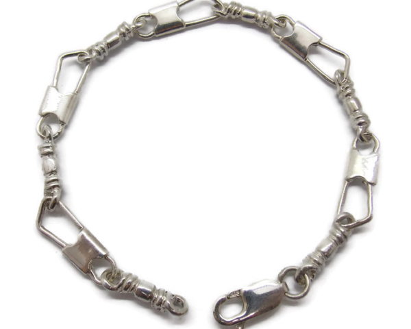 STERLING SILVER FISHERS OF MEN (ACTS) REGULAR LINK BRACELTET