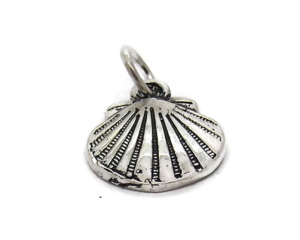 Shell Pendant Charm .925 Sterling Silver!!