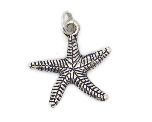 Starfish Pendant Charm .925 Sterling Silver!!