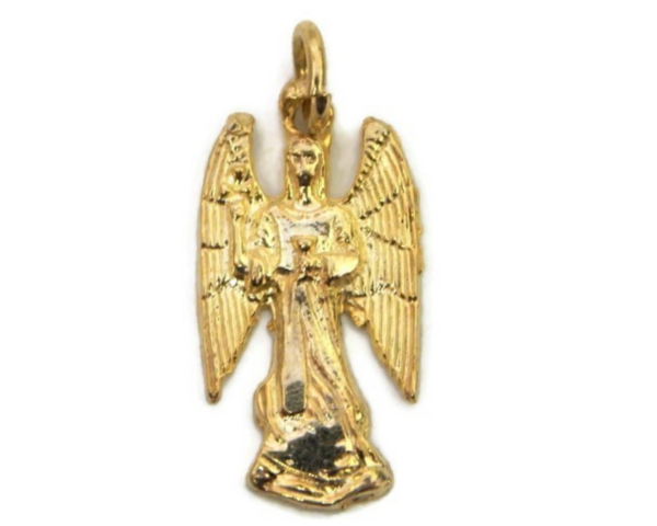 14K YELLOW GOLD ARCHANGEL ZADKIEL (ARCANGEL ZADQUIEL) CHARM