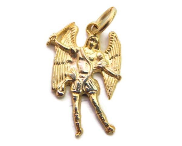 14K YELLOW GOLD ARCHANGEL MICHAEL (ARCANGEL MIGUEL) CHARM