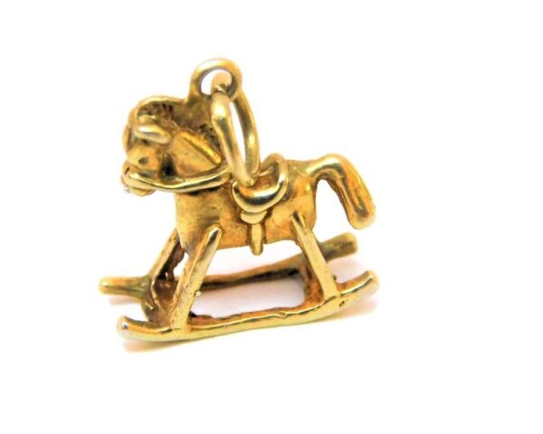 ROCKING HORSE CHARM PENDANT 14K YELLOW GOLD610.00