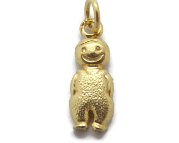 LITTLE BOY CHARM PENDANT 14K YELLOW GOLD