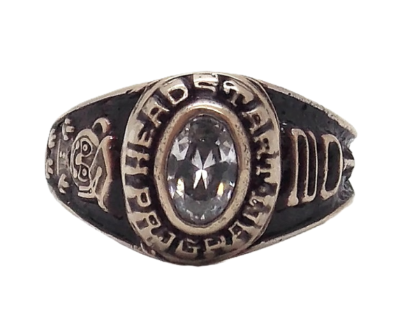 .925 STERLING SILVER HEADSTART GRADUATION RING.