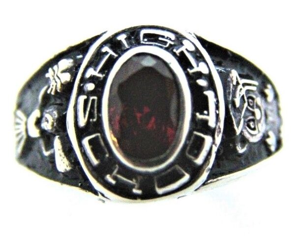 .925 STERLING SILVER WOMEN'S HIGH SCHOOL GRADUATION RING.
