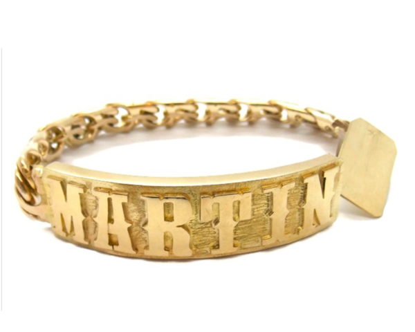 8.5″ 10k Yellow Gold Men's Chino Link Bracelet