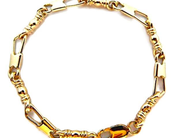 ACTS Bracelet Fisher Of Men 10K Solid Yellow Gold MEDIUM LINK, Original Design