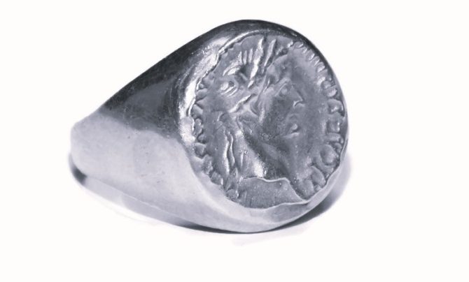 .925 STERLING SILVER JULIUS CAESAR UNISEX RING!!