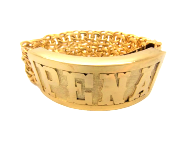 10″ 10k Yellow Gold Men’s Chino Link Bracelet