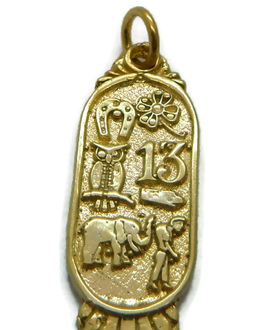 14K YELLOW GOLD LUCKY GOOD CHARM PENDANT!!