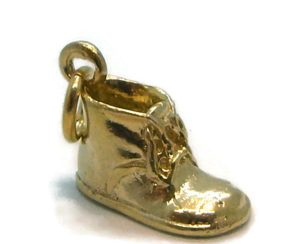 14K YELLOW GOLD SHOES CHARM PENDANT!!