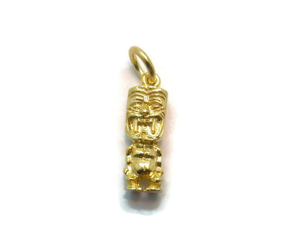 14K YELLOW GOLD TIKY STATUE CHARM PENDANT!!
