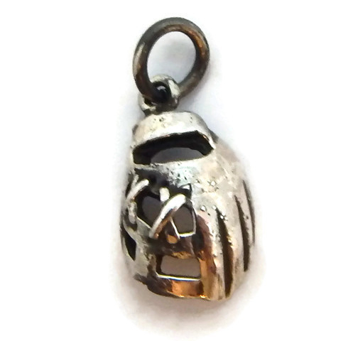 .925 STERLING SILVER BASEBALL~SOFTBALL GLOVE  CHARM PENDANT!!