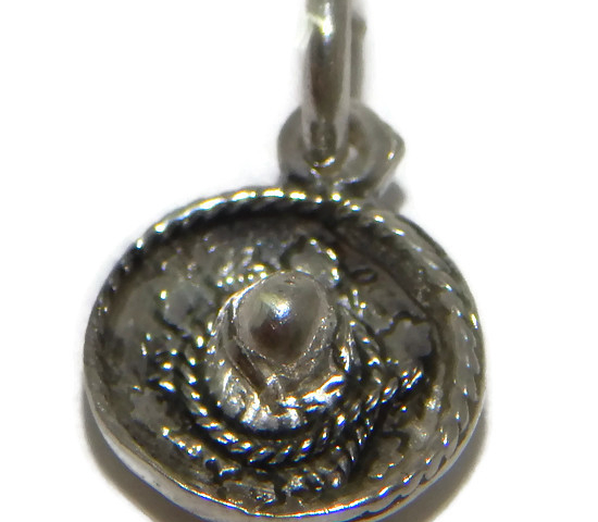 .925 STERLING SILVER RANCHER HAT CHARM PENDANT!!