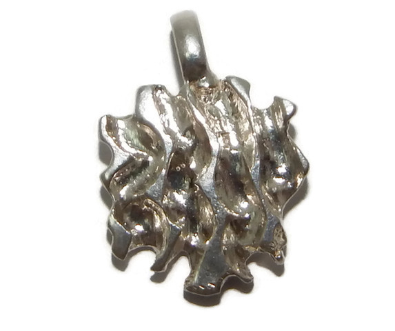 .925 STERLING SILVER NUGGET CHARM PENDANT