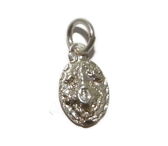 .925 STERLING SILVER  MEDAL VIRGIN SAN JUAN DE LOS LAGOS CHARM PENDANT!!