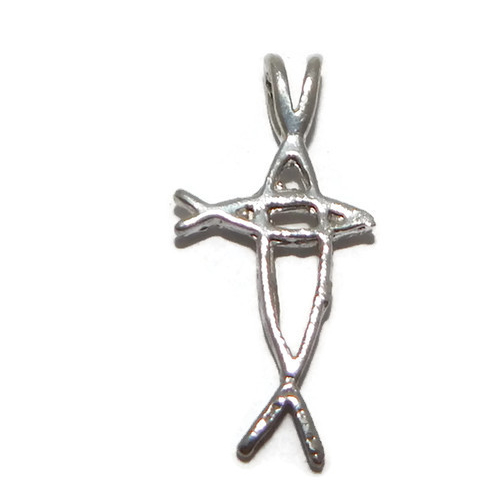 925 STERLING SILVER FISH CROSS CHARM PENDANT!!