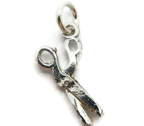 .925 STERLING SILVER SCISSOR CHARM PENDANT!!
