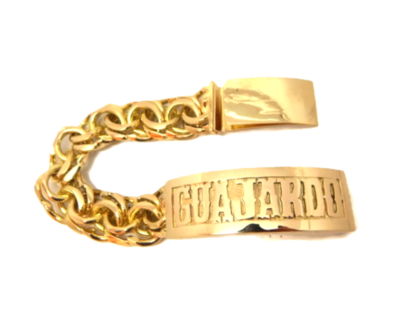 14k Yellow Gold Men’s Chino Link Bracelet  7"