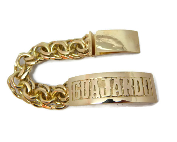 14k Solid Yellow Gold Bracelet Chino Link